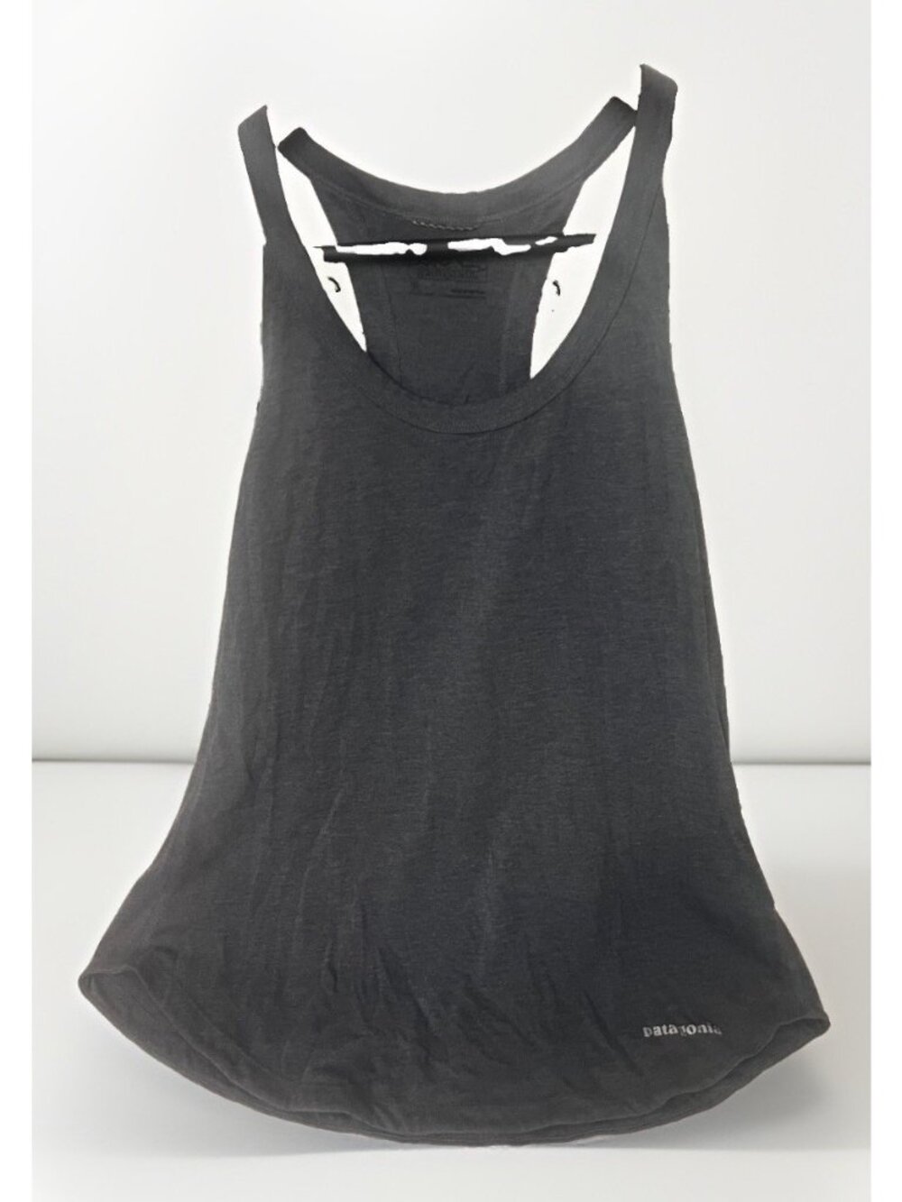 Patagonia Womens Tank Top Sleeveless Racer Back Gray Medium.      H